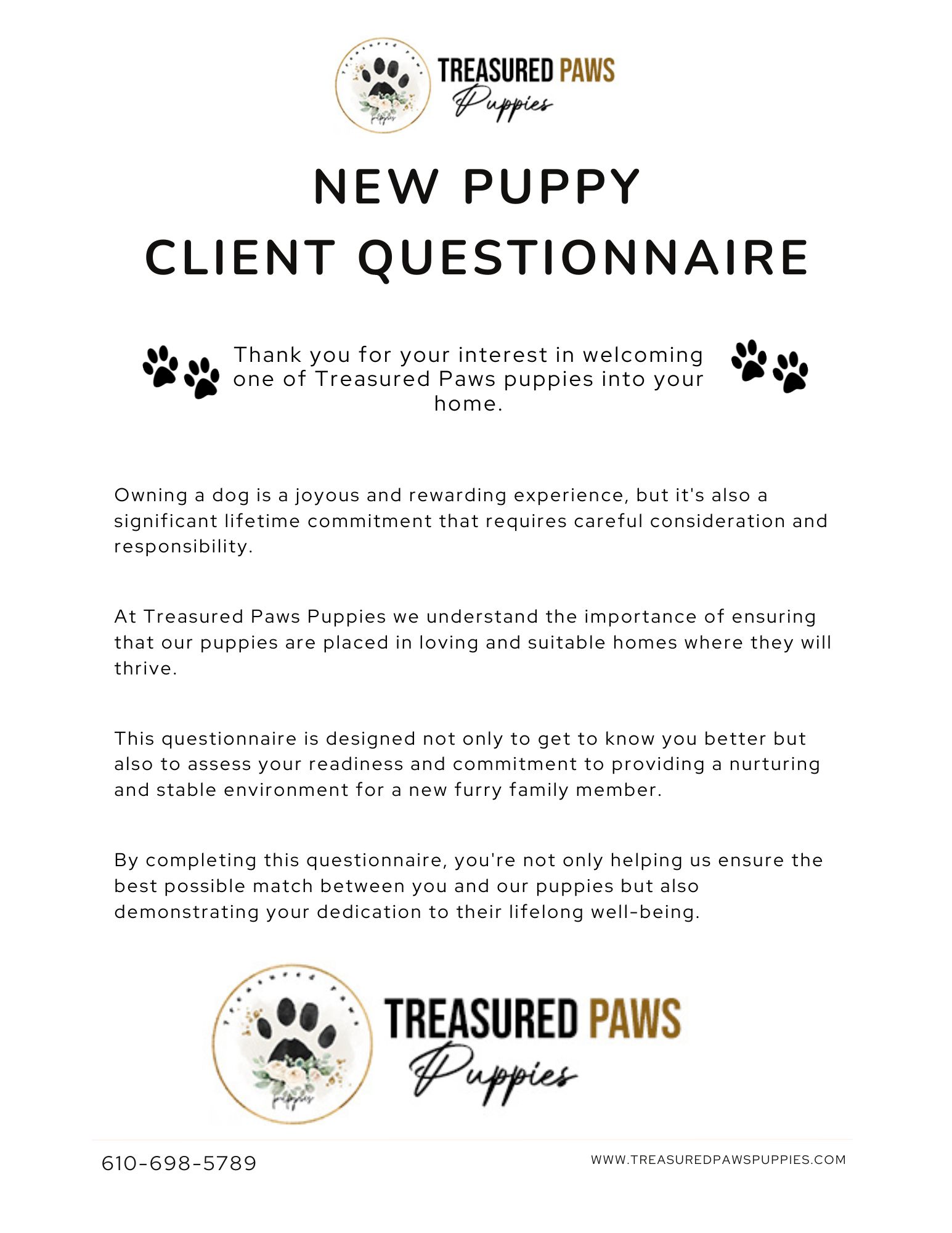 puppies_Questionnaire 1